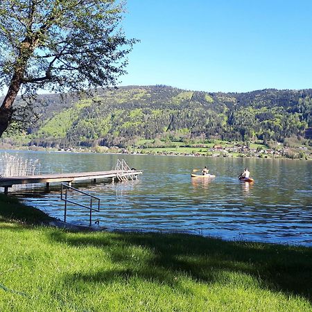 Maren Seeblick Appartement Haus Haensel&Gretel Direkt Am Ossiacher See Mit Hallenbad Stiegl Exterior foto