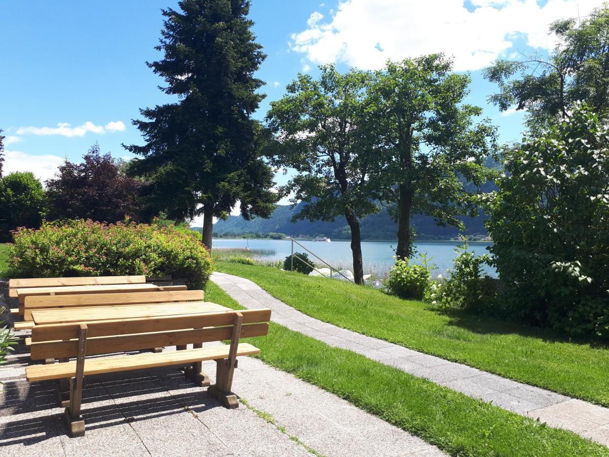 Maren Seeblick Appartement Haus Haensel&Gretel Direkt Am Ossiacher See Mit Hallenbad Stiegl Exterior foto